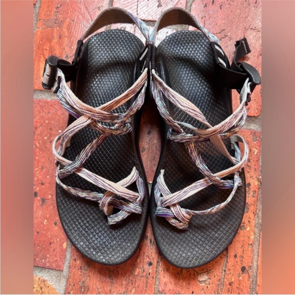 Chaco Z/Cloud Sandals Womens 9 Brown Multicolor Outdoor Hiking Trail Comfort - Picture 6 of 10